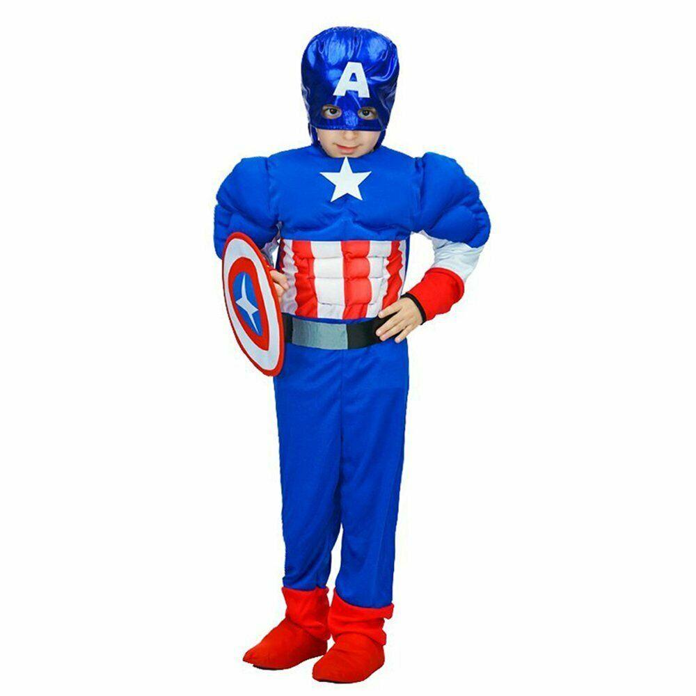 زي كابتن أمريكا مع العضلات - 241 - 120 سم