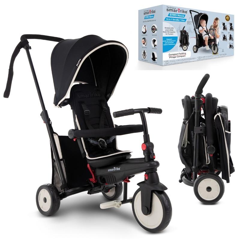 SmarTrike STR3 Folding 6 in 1 Trike - Black