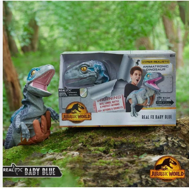 جوراسيك ورلد - ديناصور متحرك ريل اف اكس بيبي بلو