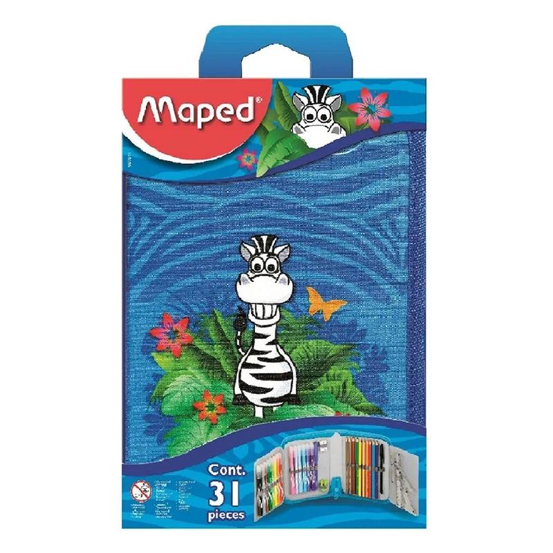 Maped Pencil Case School Tatoo Jungle