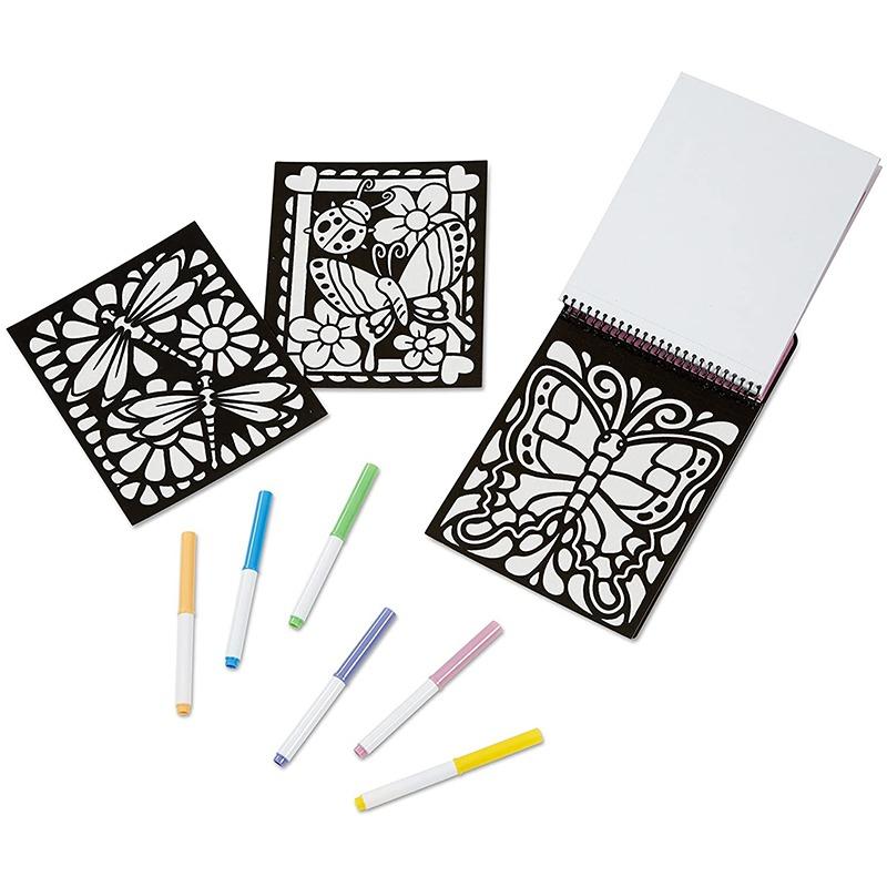 ميليسا آند دوج -كراسة تلوين ماجيك فلفيت - فراشات