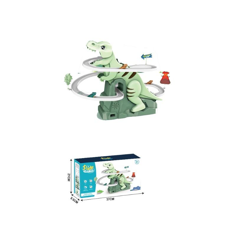 Dinosaur Climbing Stairs Slide Track Toy.