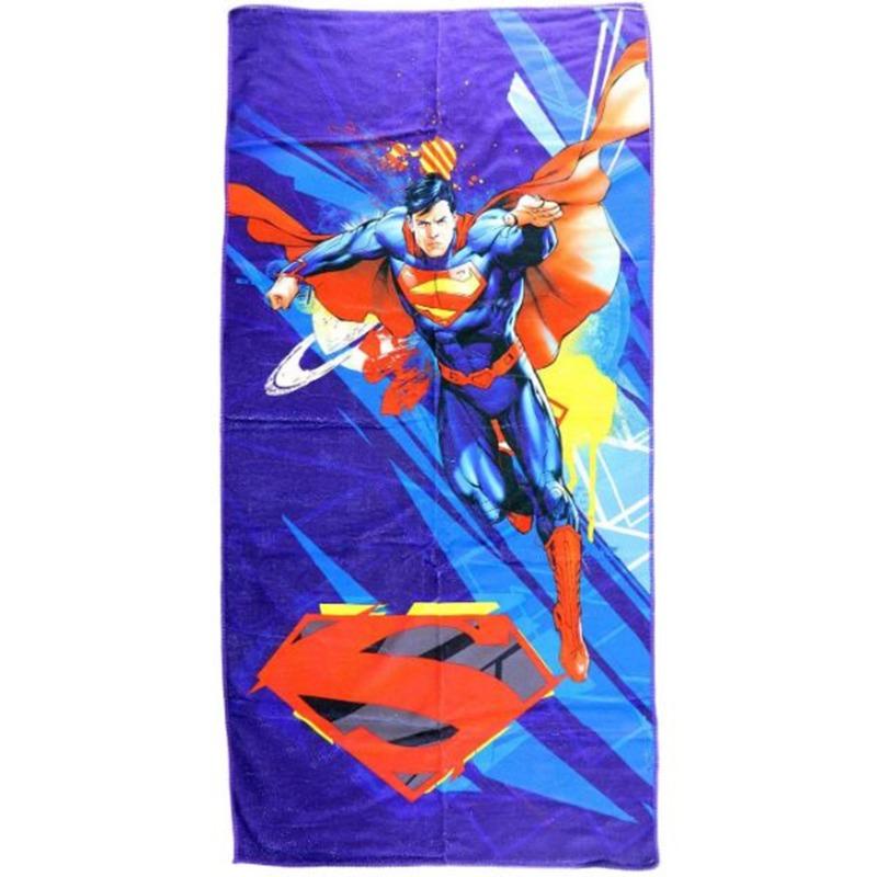 Warner Bros DC Comics Superman Microfiber Beach Towel 55 x 110 cm - Blue