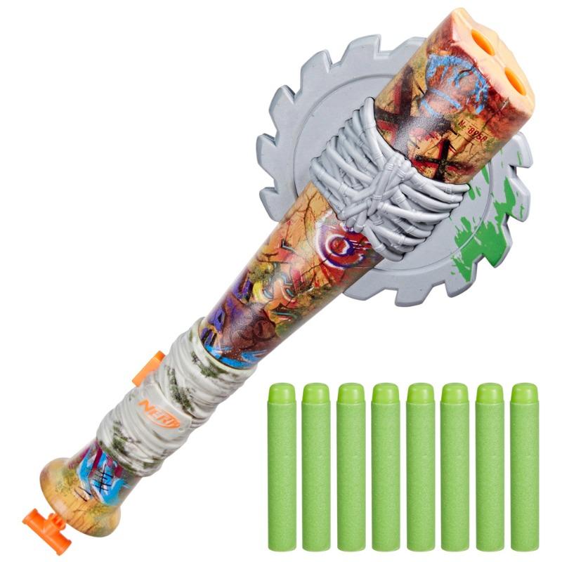 Nerf Gun Zombie Strike Out Dart Blaster with 8 Nerf Elite Darts