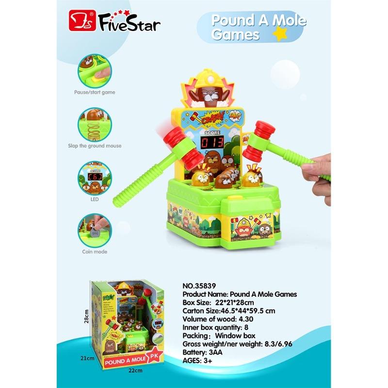 Interactive "Whack-a-Mole" Pound Game