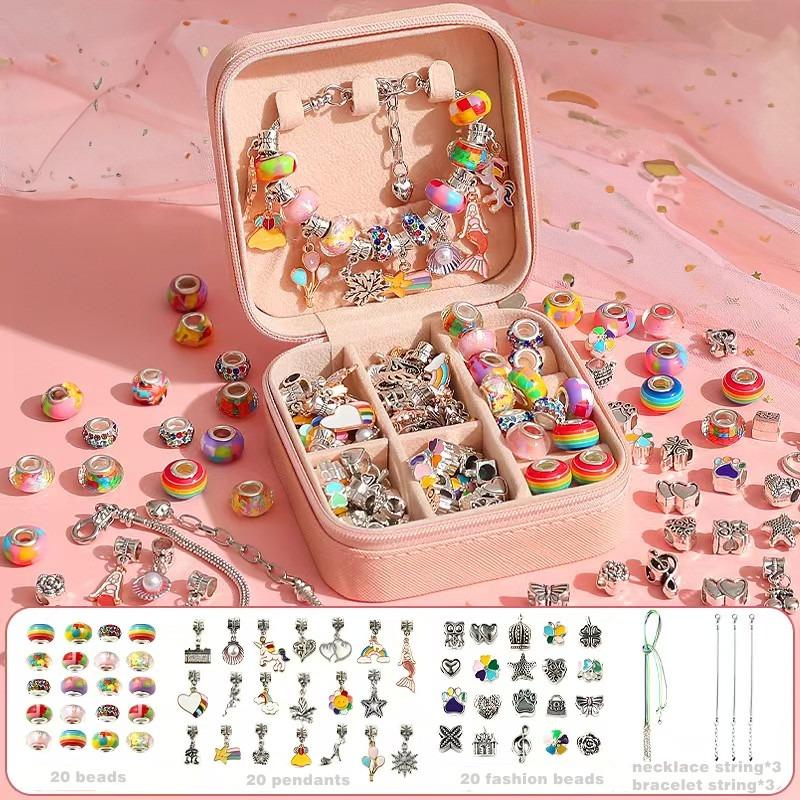 Dream Princess Jewelry Box DIY Creative Beads 60 Pcs