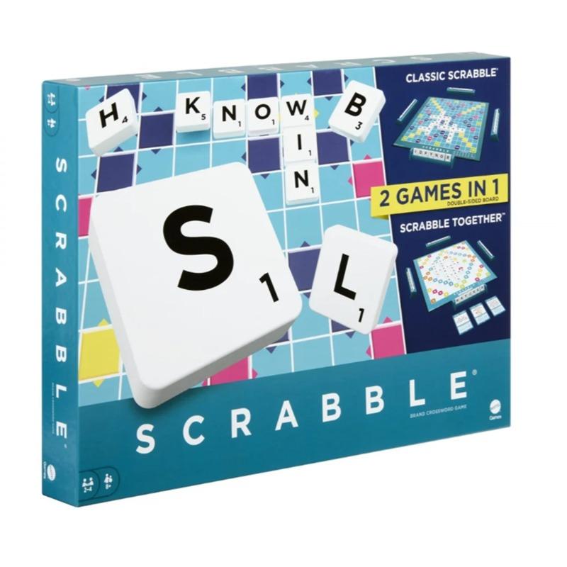 Mattel Games Classic Scrabble 2-in-1