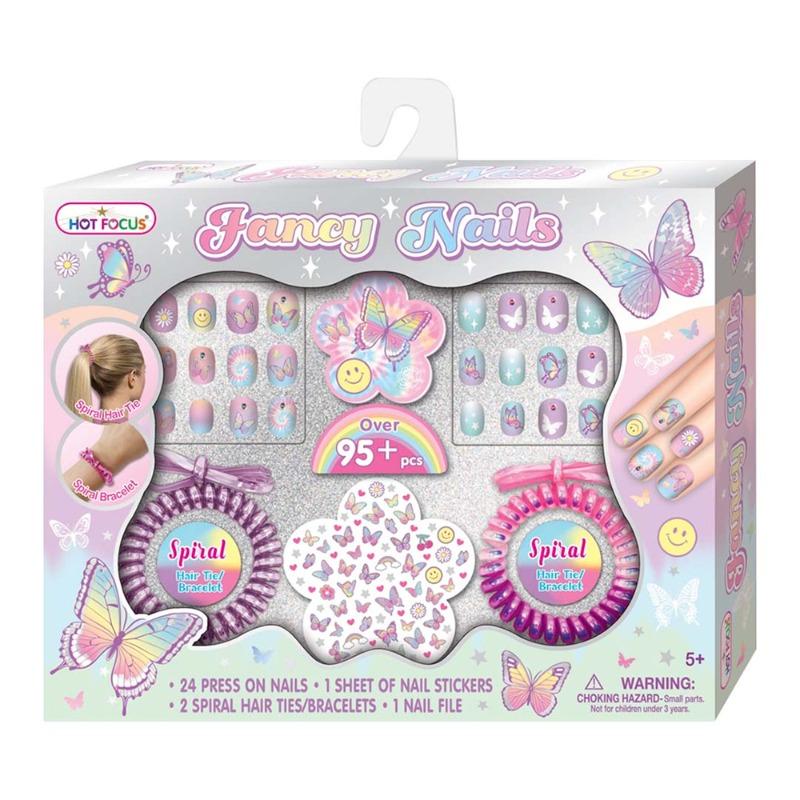 Hot Focus Fancy Nails-Butterfly