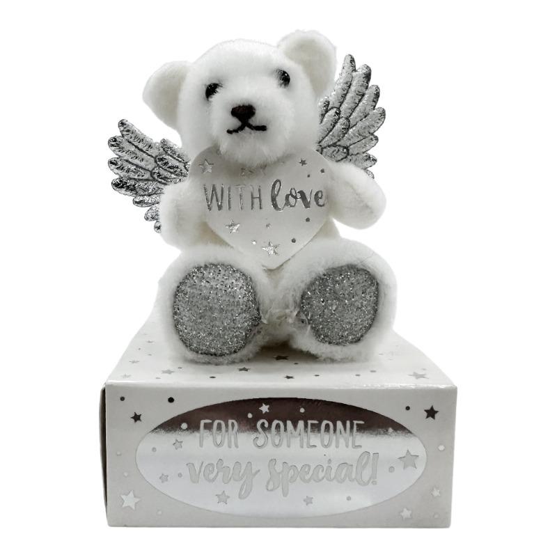 Top Model Wish Fulfiller Guardian Angel Bear Silver