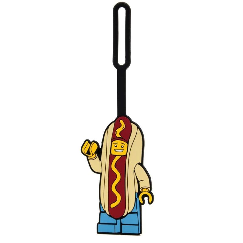 Lego Bag Tag Hot Dog Man For Kids