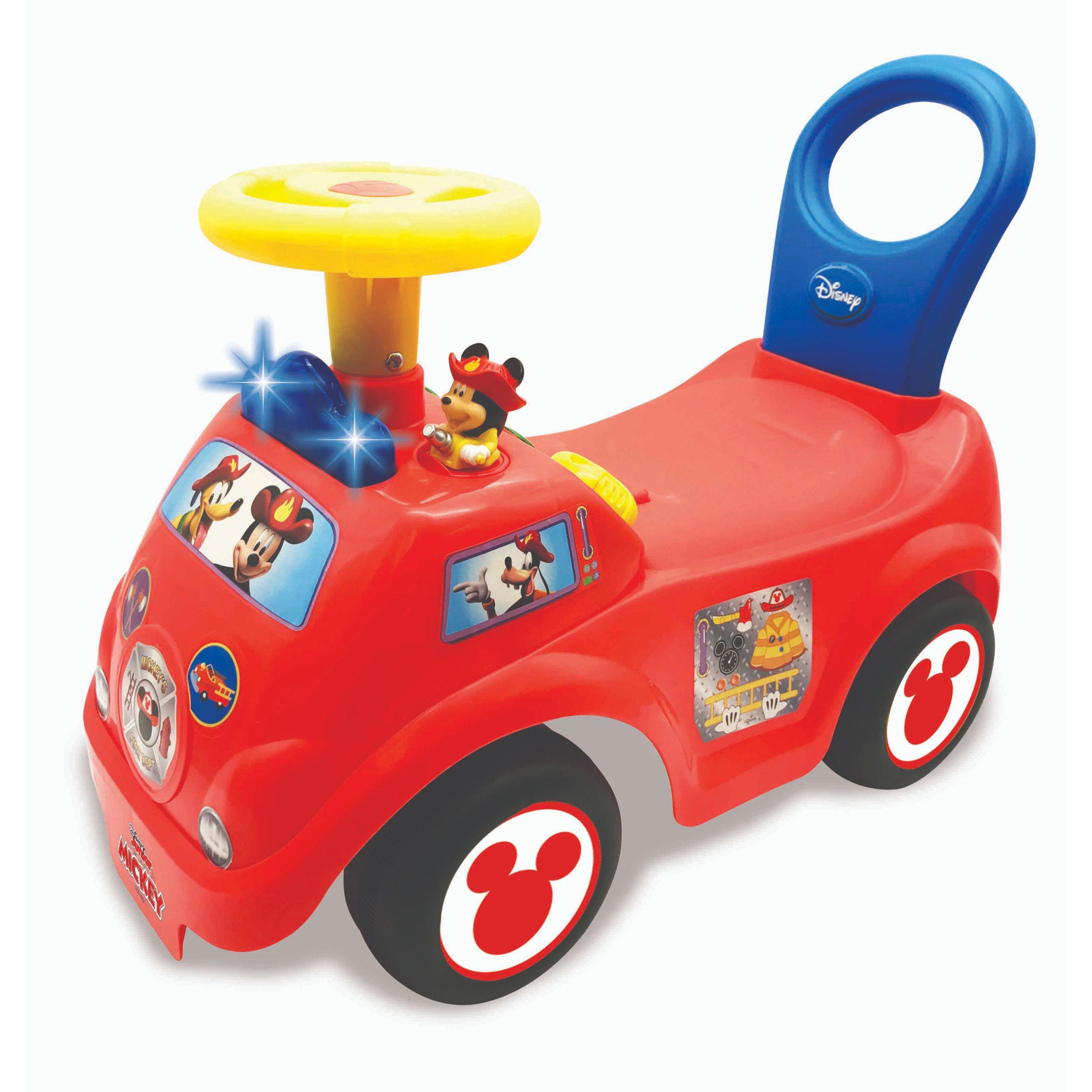 Kiddieland - Mickey Fire Engine Kid Toy Car - Red