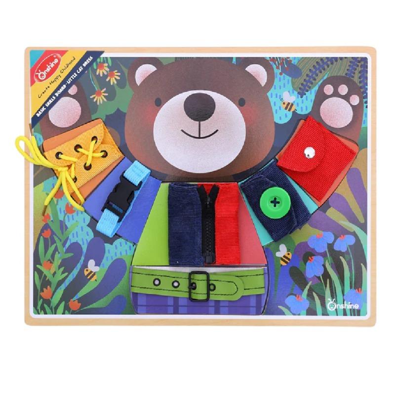 Onshine Dress the Teddy Skills Busy Board