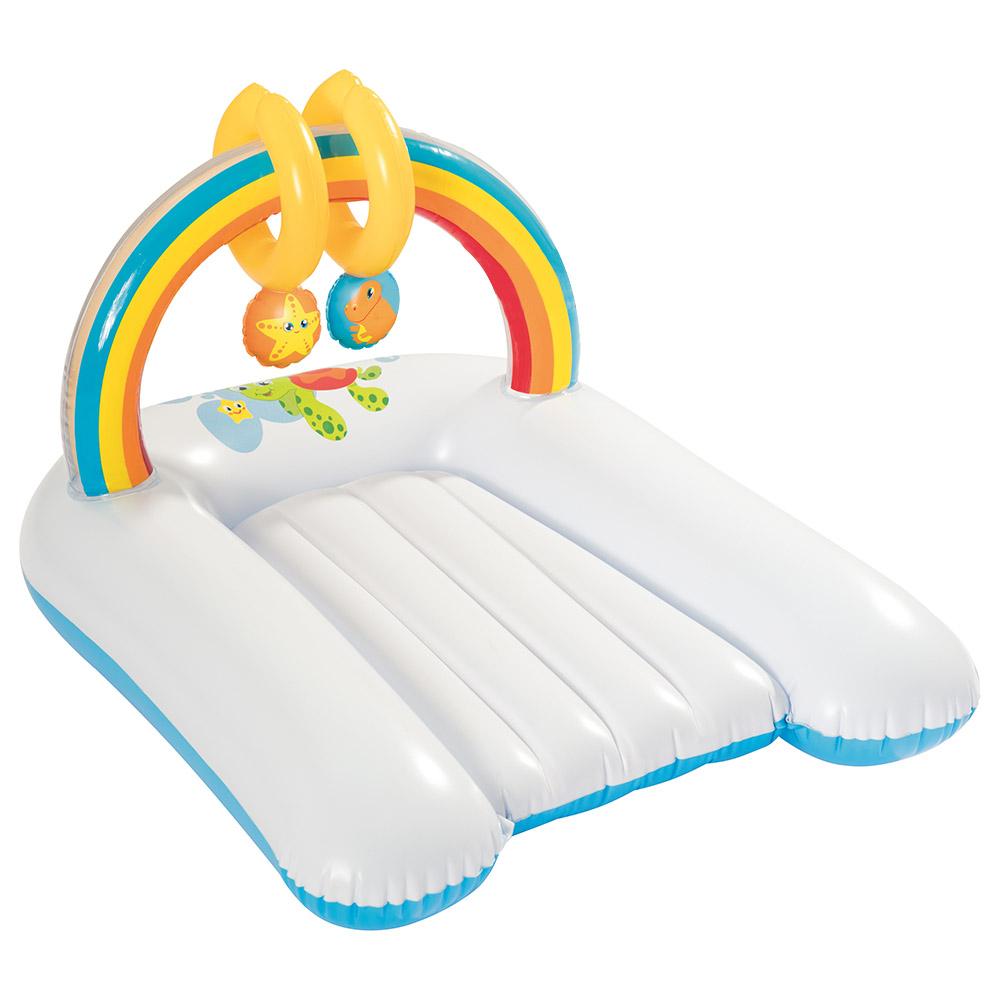 بست واي - حصيرة هوائية قابلة للنفخ مع حلقتين لعب