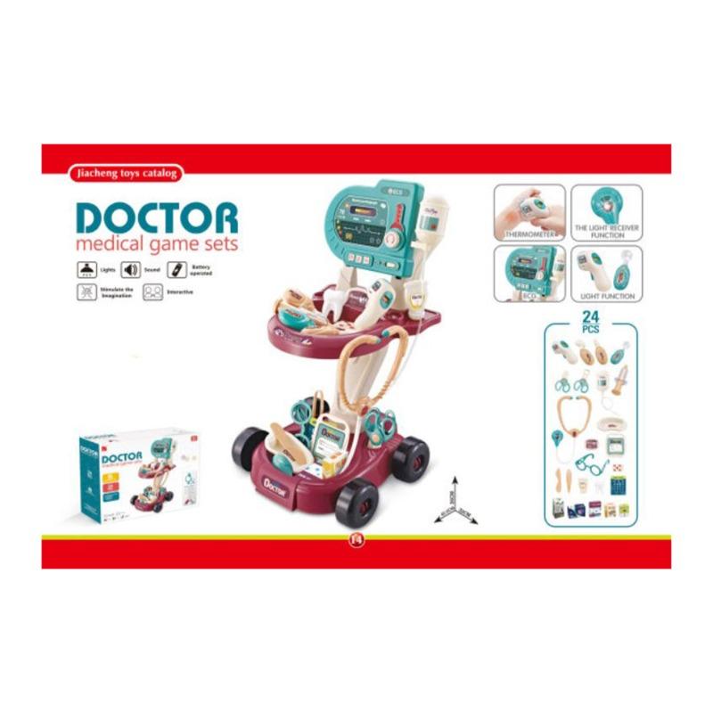 مجموعة معدات طبية للأطباء مع صوت وضوء