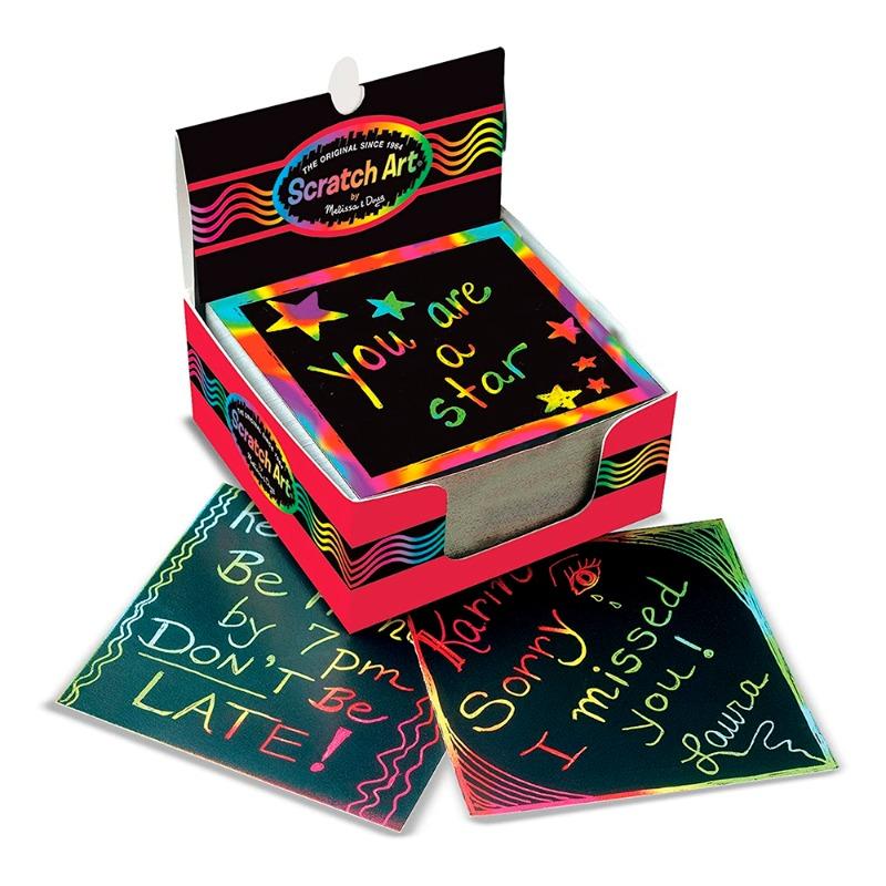 Melissa and Doug Rainbow Mini Scratch Art Notes