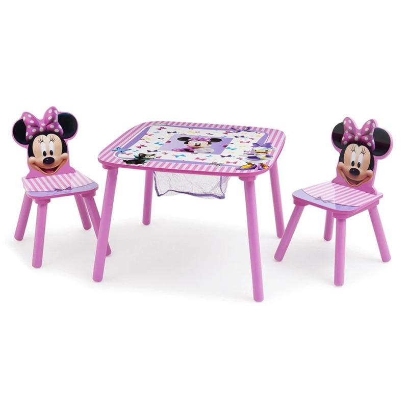 دلتا ديزني - طاولة وكرسيين لأنشطة الأطفال بتصميم ميني ماوس