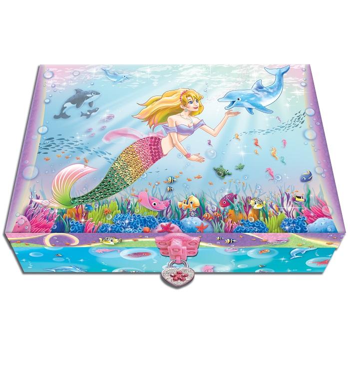 Mermaid Trinket Box With Lock