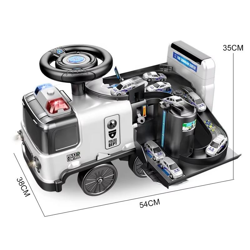 ديربونج - سيارة ركوب الشرطة الكهربائية مع مسار 2 في 1
