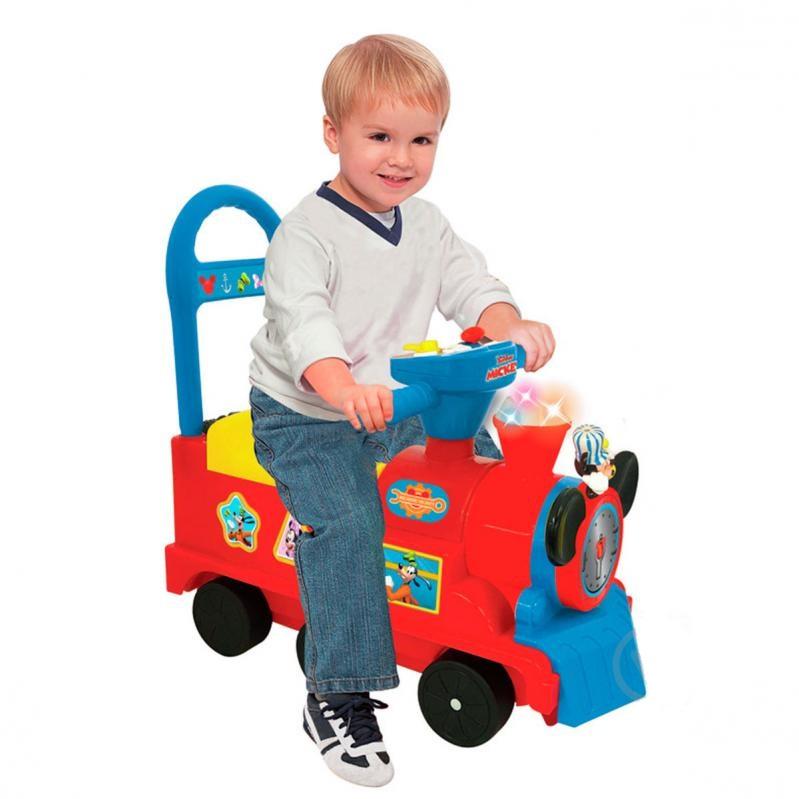 kiddieland Disney Ride-on Mickey Mouse Train with Sounds and Lights