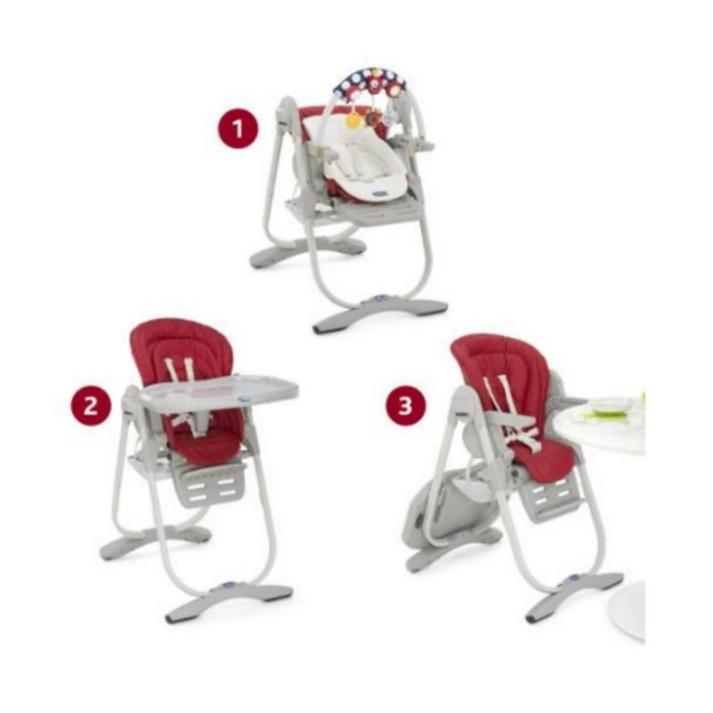 Chicco - Polly Magic High chair - Red