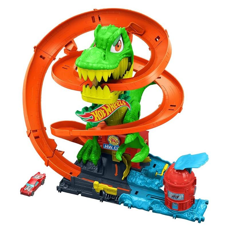 Hot Wheels City Hot Wheels City T-Rex vs Fire Station