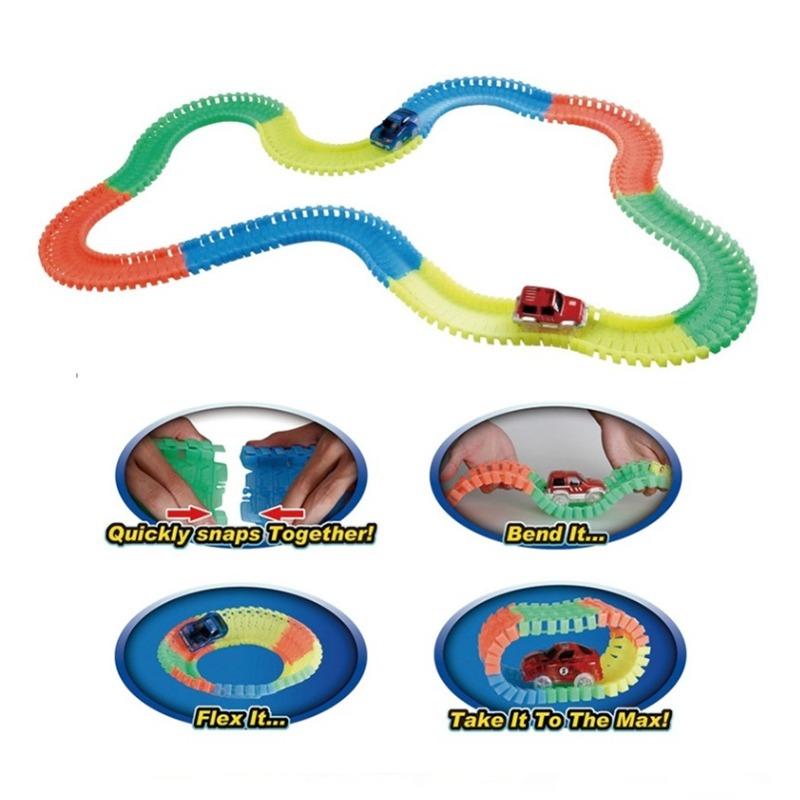 مجموعة بناء مسار ماجيك تراكس - 220 قطعة