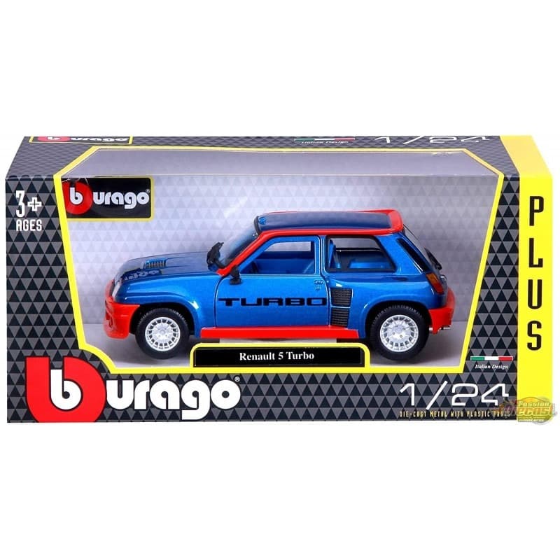 Bburago Die-Cast Renault 5 Turbo Car - Blue
