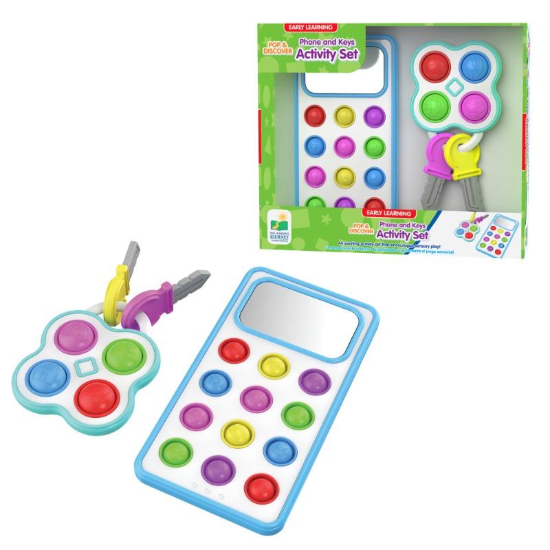 The Learning Journey Pop and Discover Phone & Keys Activity Set