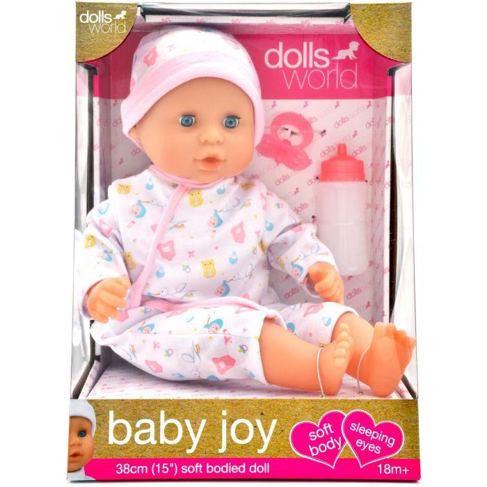 دولز وورلد - دمية بيبي جوي بملابس وردية - 15 انش