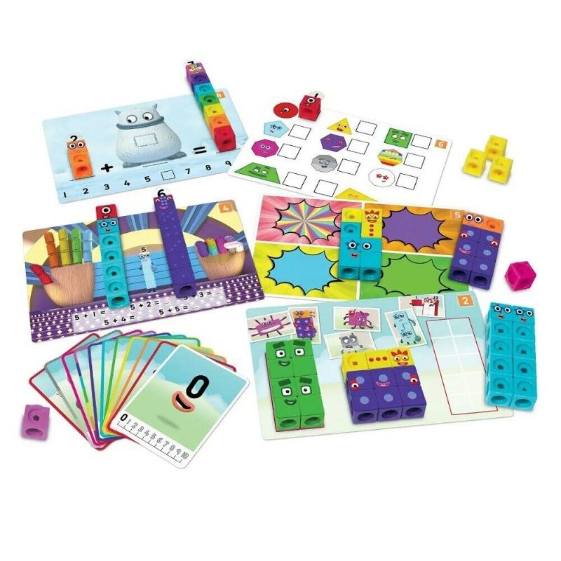 Learning Resources - Number blocks MathLink Cubes 1-10 Activity Set
