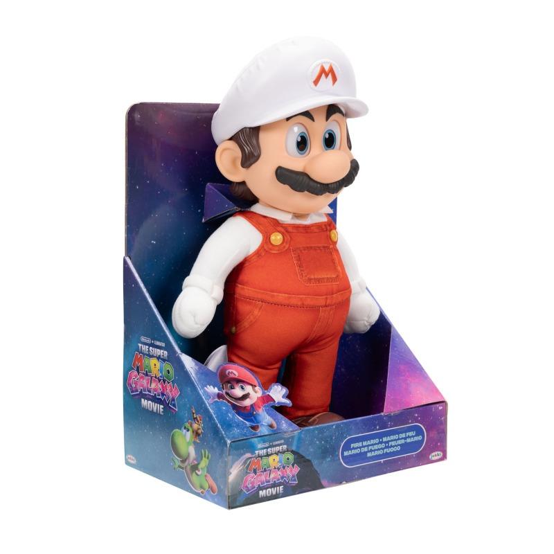 Nintendo Super Mario Galaxy Movie – 14" Posable Plush – Fire Mario