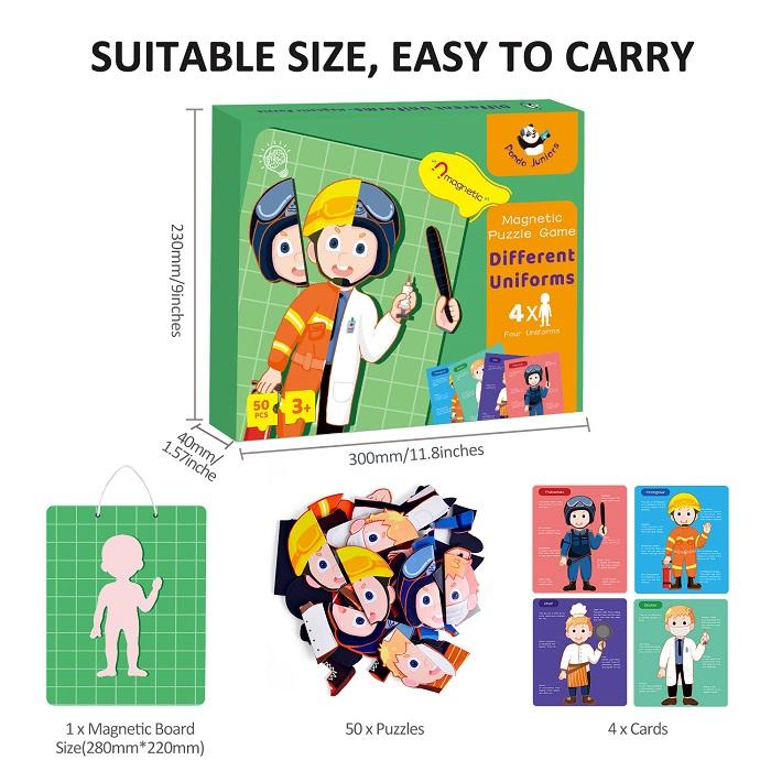 Magnetic Puzzle Game - Different Uniforms