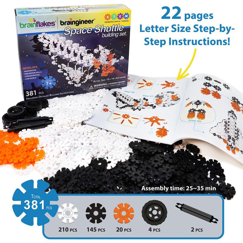 HilalFul Brain Flakes Space Shuttle Building Set
