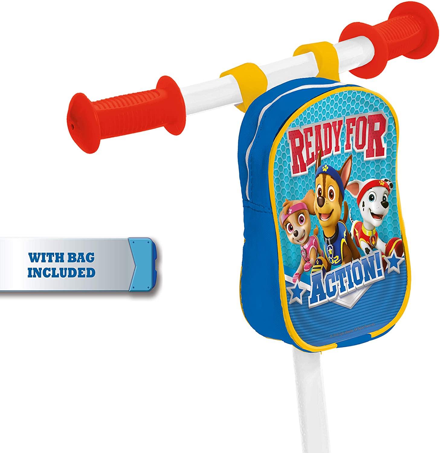 Mondo My First Pawpatrol 3 Wheels Scooter With Bag