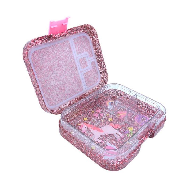 تايني وييل بينتو بوكس - صندوق الغداء اللامع 4 أقسام