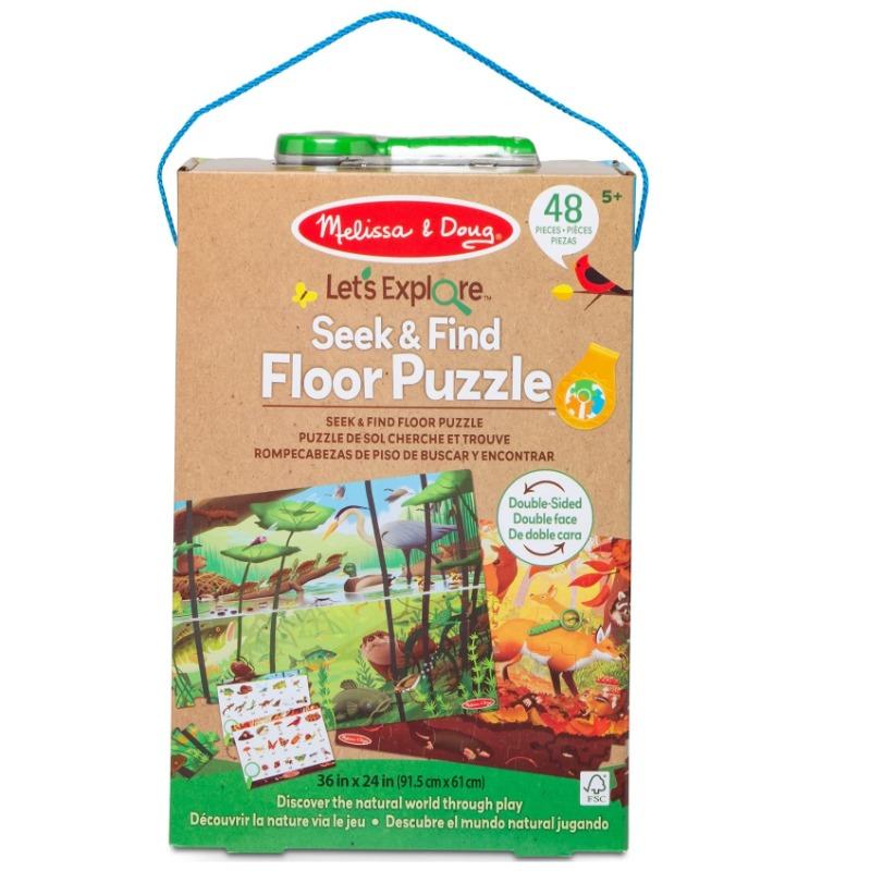 Melissa And Doug Double Sided Seek And Find Puzzle