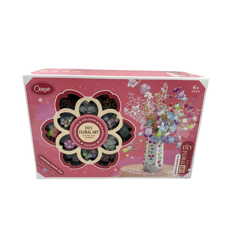 CANIYA DIY Beads Artificial Flower Making Kit with Gift Box