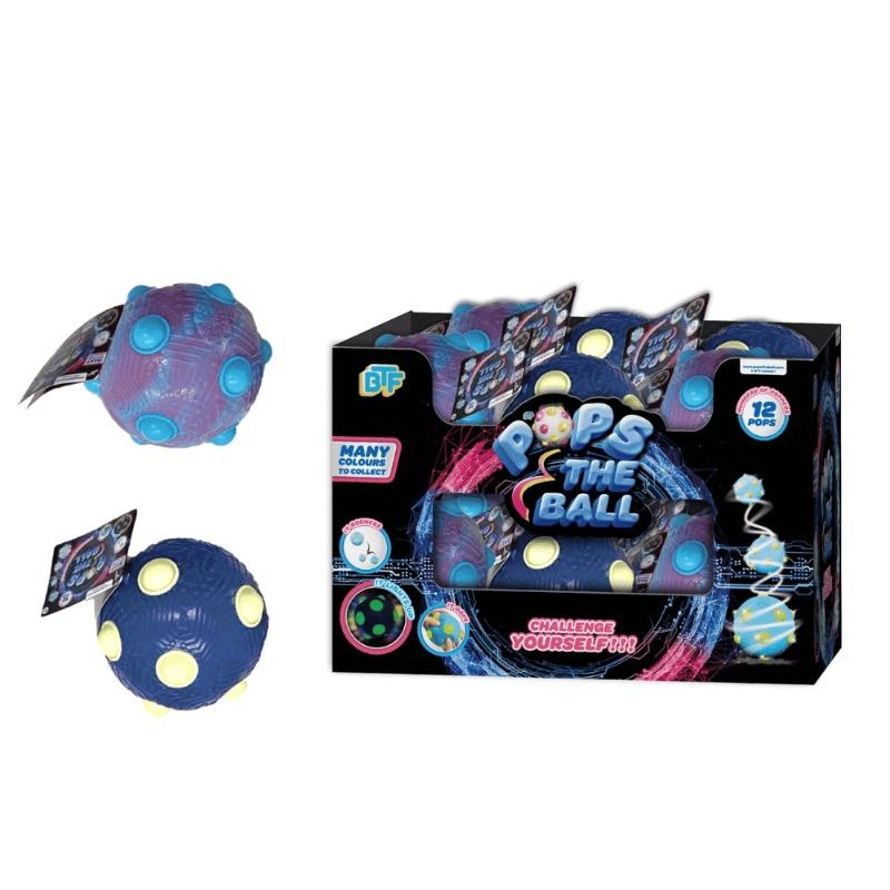 Pops the Ball Stress Ball 10 Cm- Multiple Colors