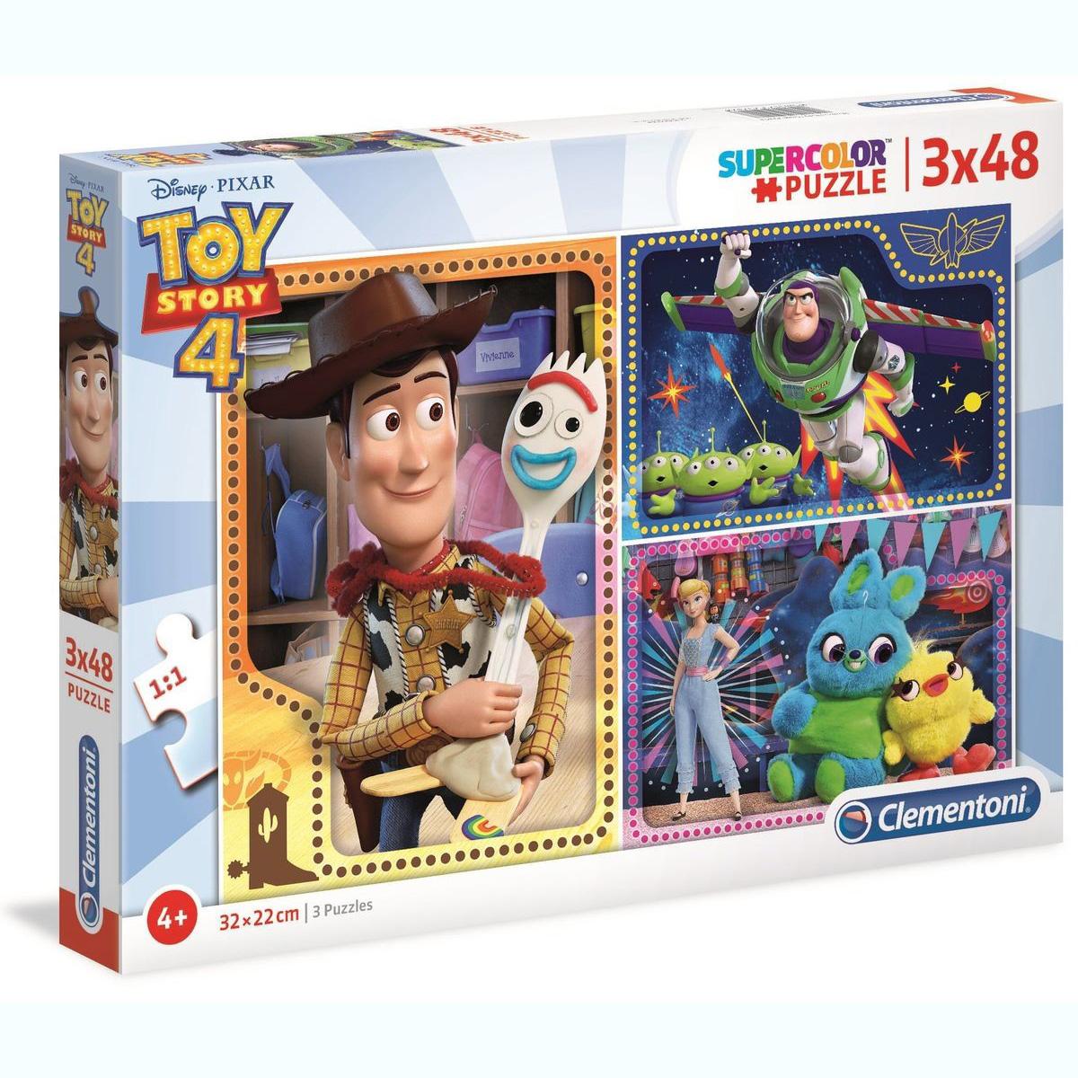 Clementoni Super Color Puzzle Toy Story 4 - 3X48 pcs
