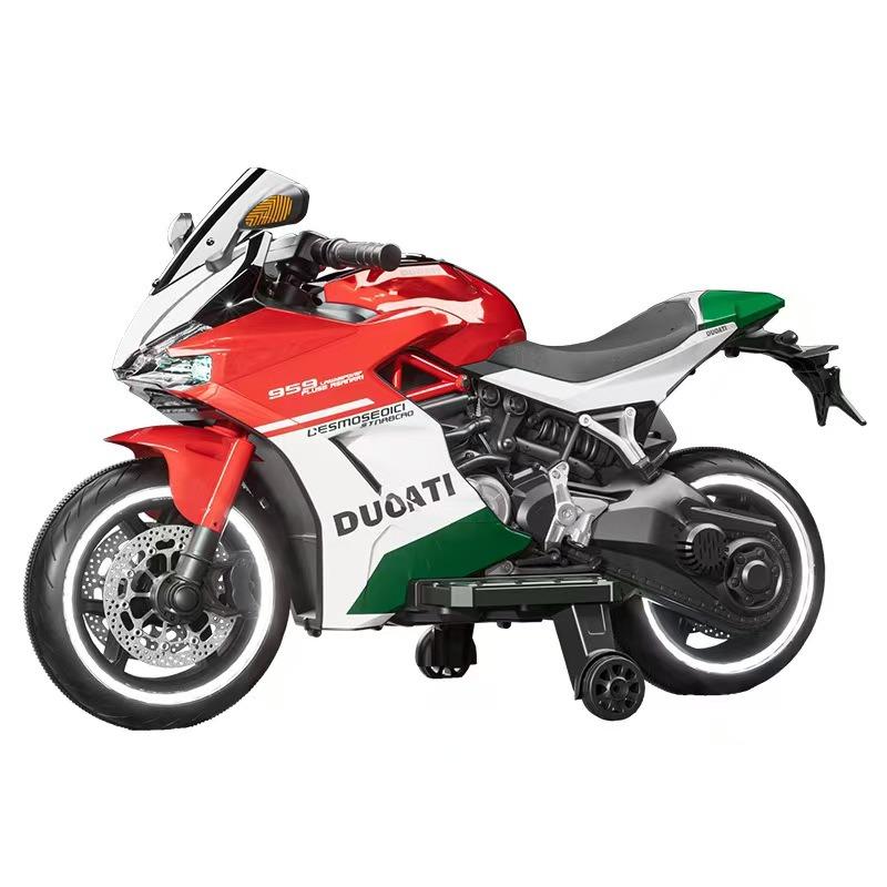 فيرست درايف - دراجة دوكاتي 12 فولت ليذر فوم ويل