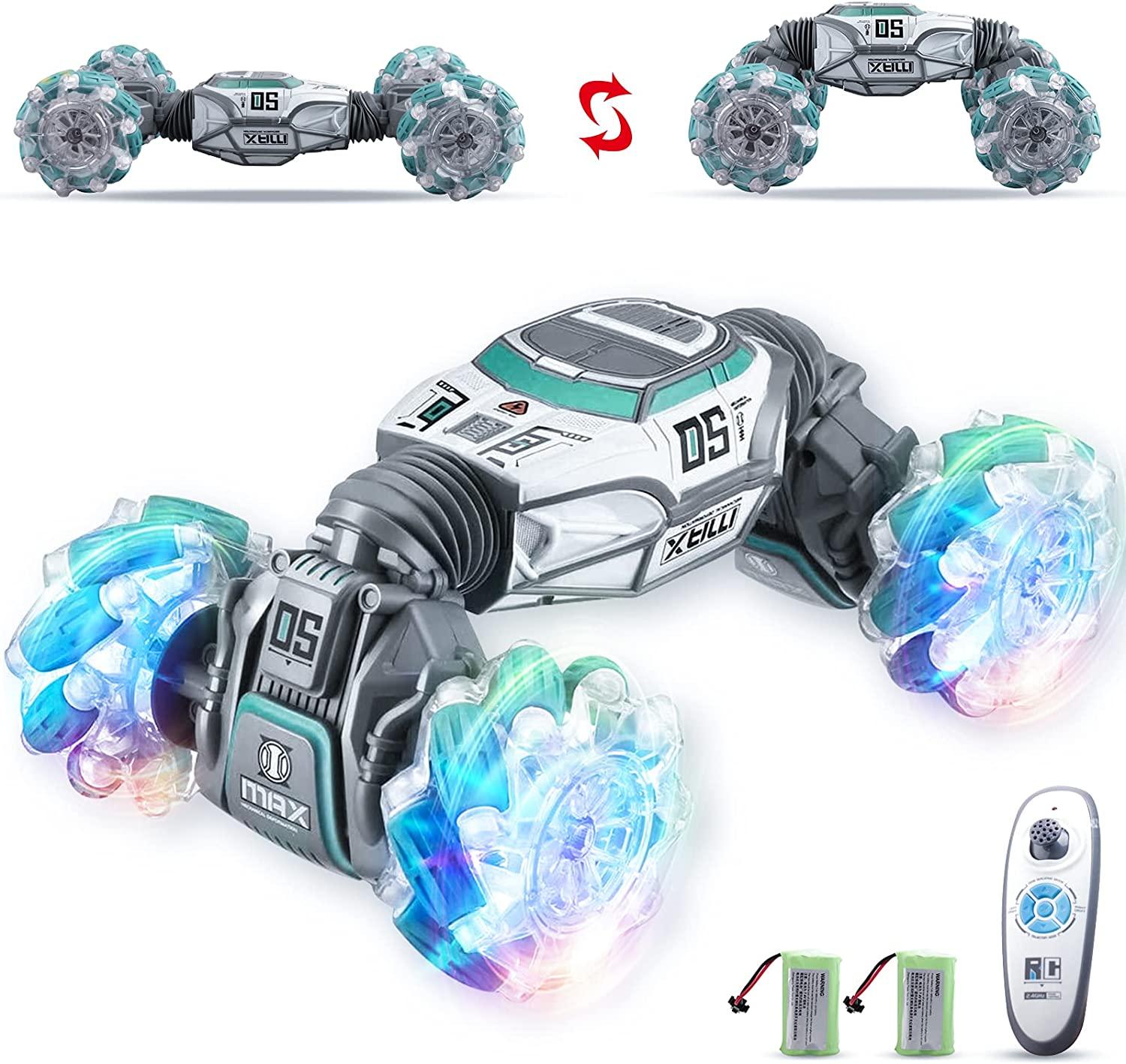 سيارة باوركسترا ستانت بجهاز تحكم عن بعد - لون فيروزي