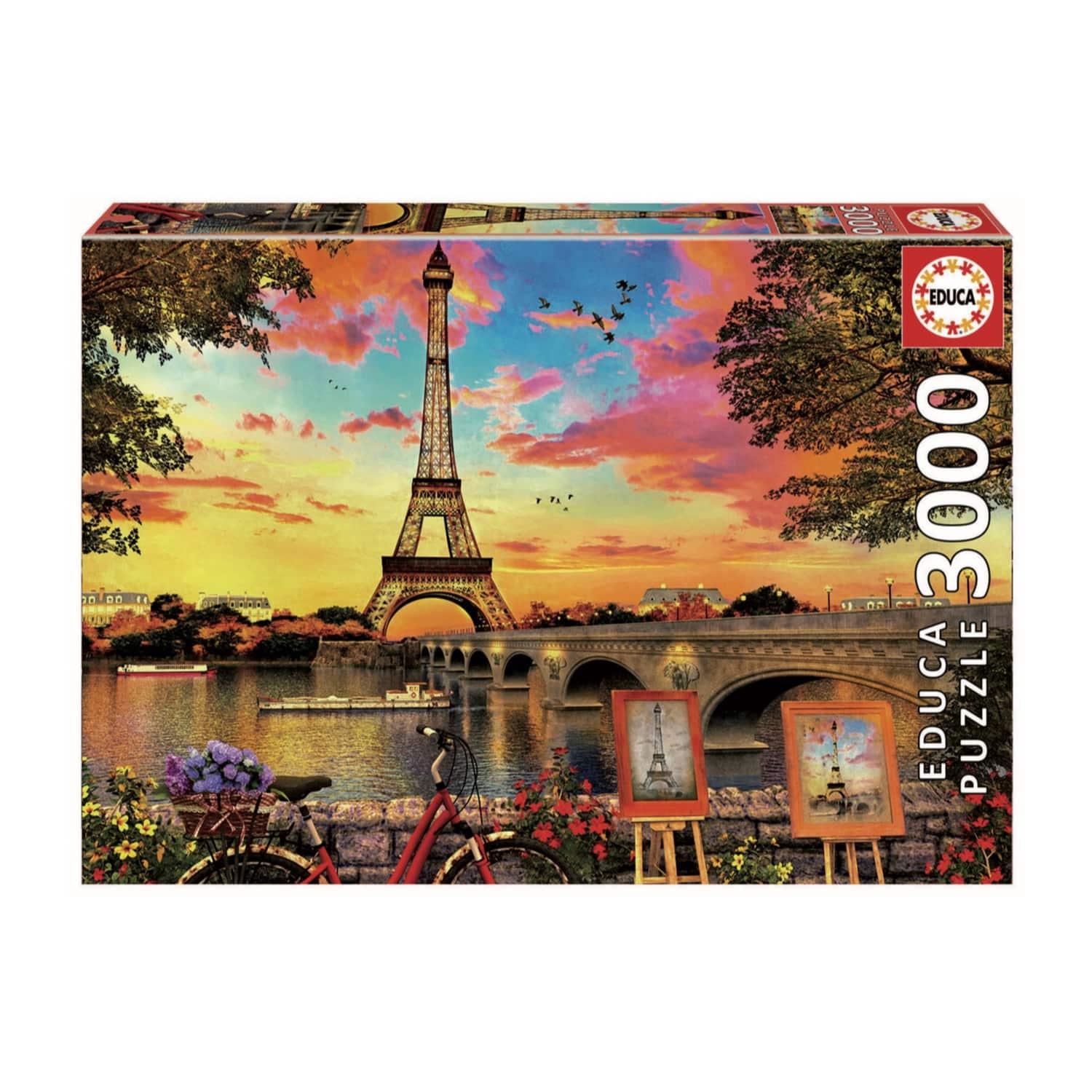 Educa Puzzle Sun Set In Paris 3000 Pcs