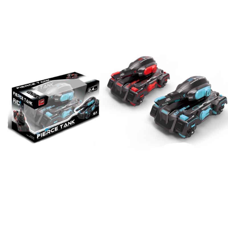 دبابة تحكم عن بُعد بتردد 2.4G تطلق كرات جِلّية مع موسيقى