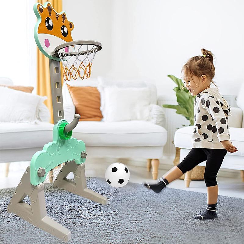 اش اكس سبورتز - مجموعة ألعاب كرة السلة و كرة القدم 3 في 1