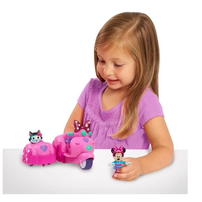 ديزني جونيور - سكوتر ميني ماوس مع مجسمات ميني ماوس وفيجارو