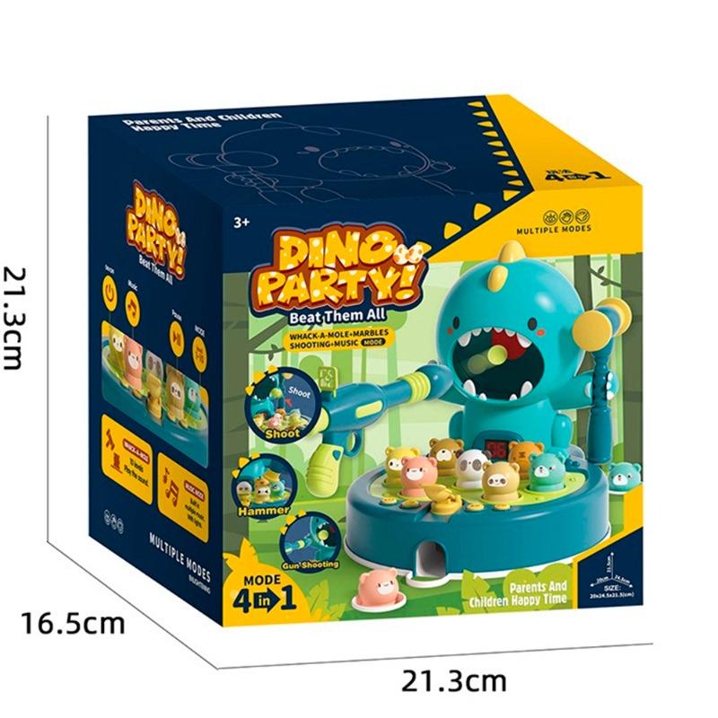 لعبة طرق الحيوانات دينو بارتي لون أزرق