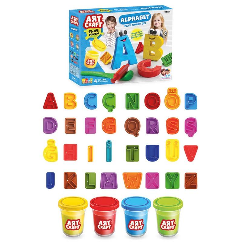 Dede Artcraft Alphabet Play Dough Set - 36 Pcs