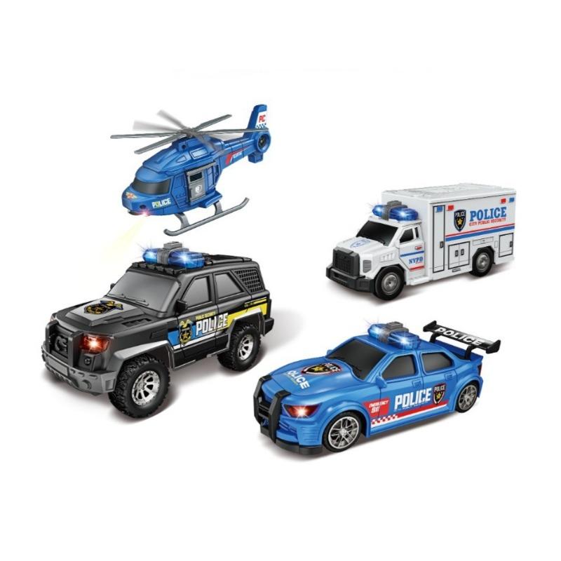 Tc Toys Functional Truck Die Cast Set For Kids - 4 Pcs