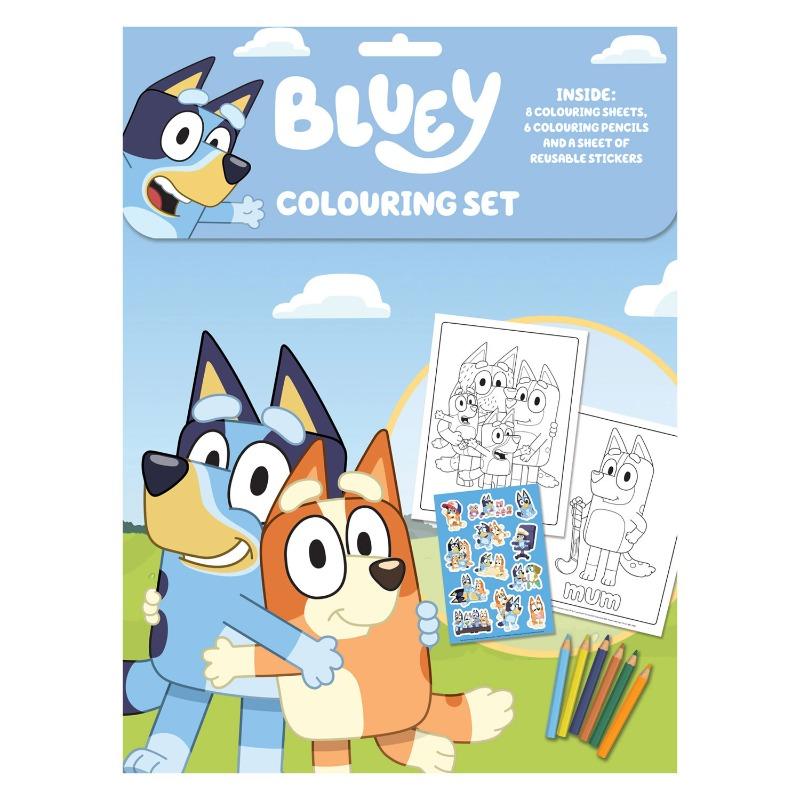 Bluey Coloring Set