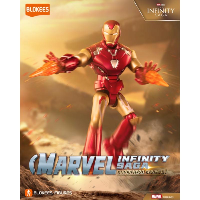 Blokees Champion Class | Marvel Infinity Saga Iron Man Mark LXXXV | 167-Piece Buildable Action Figure.